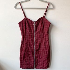 Red and Black Plaid Dress - Forever 21